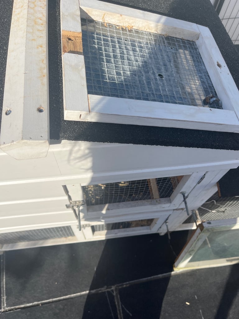 Customised Double rabbit hutch cage 