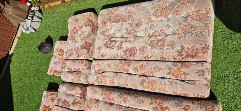 Cushions for camper caravan motorhome boat, set of 10.
