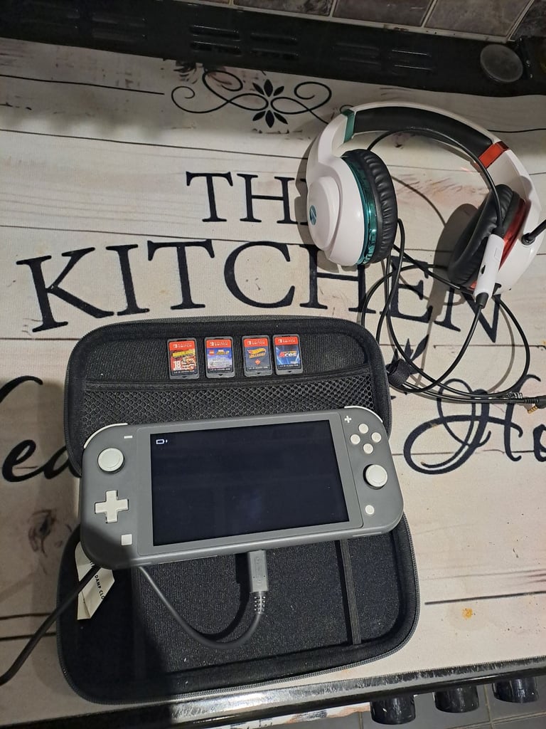 image for Nintendo switch lite with games and headset