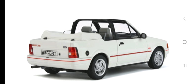 1:18 OTTO MODELS Ford escort convertible ottomobile 398 