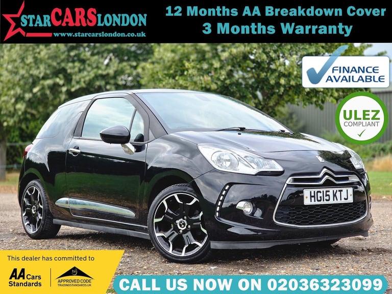 2015 DS Automobiles DS 3 1.2 PureTech DStyle EAT6 Euro 6 (s/s) 3dr HATCHBACK Petrol Automatic