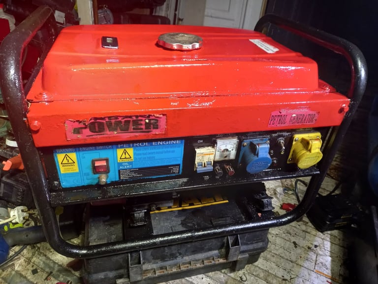 power 240v/115v petrol generator ready for use 