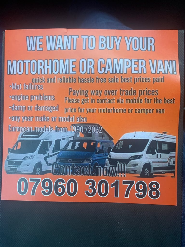 image for Motorhomes wanted 