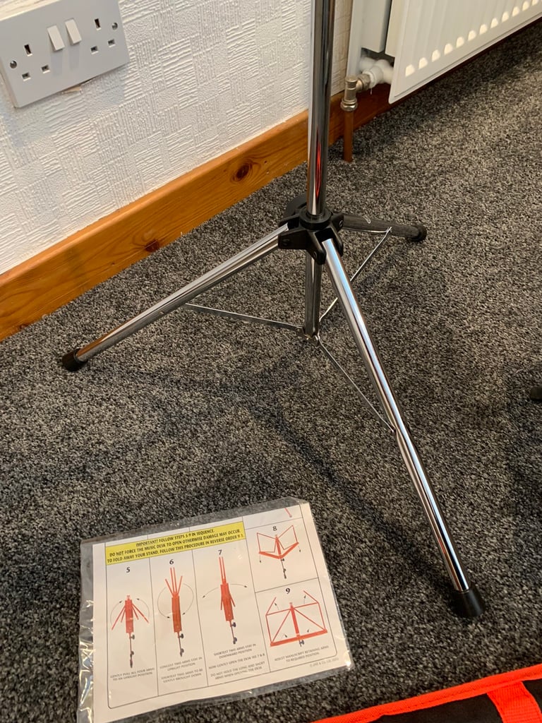 Music sheet stand and guitar foot rest 