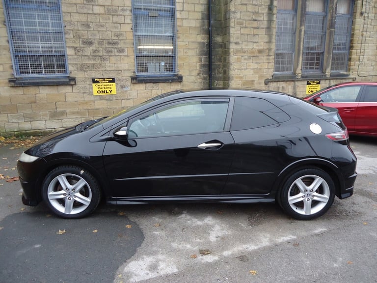 HONDA CIVIC 1.8 i-VTEC Type S GT Black Manual Petrol 2009