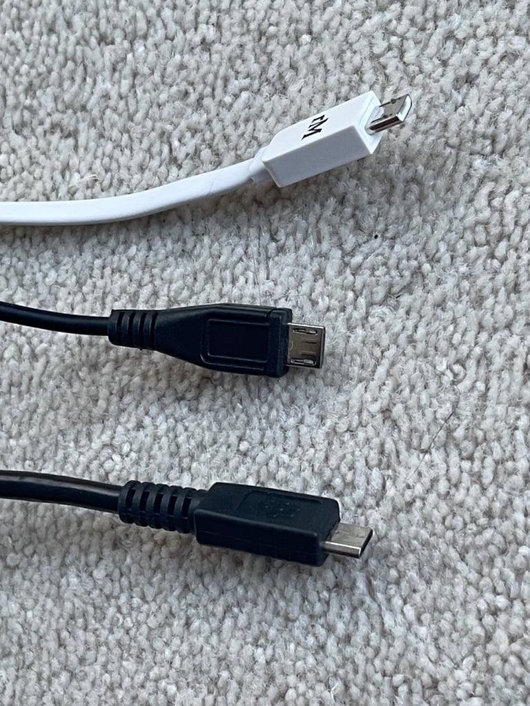 3 micro USB cables suitable for android phones, powerbanks and more