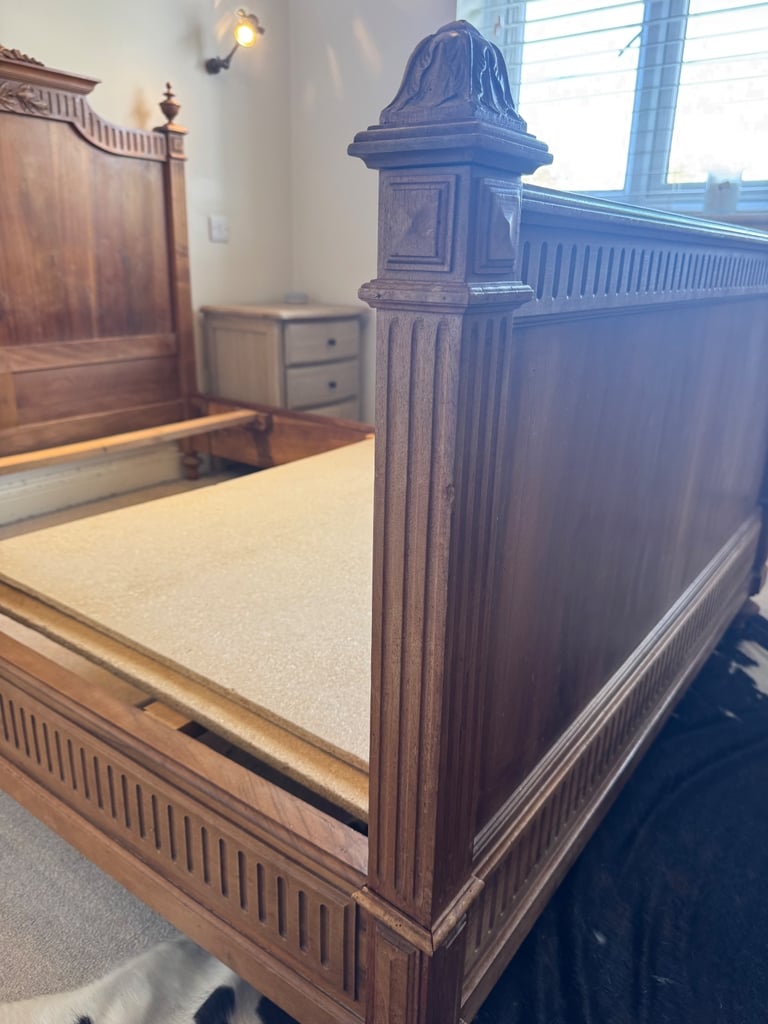 Antique French double bed 