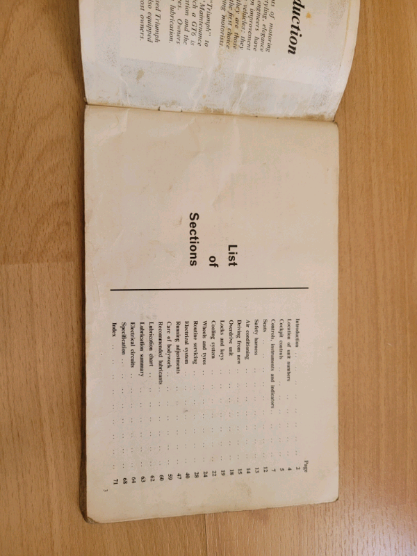 Triumph GT6 Handbook 1st Ed.