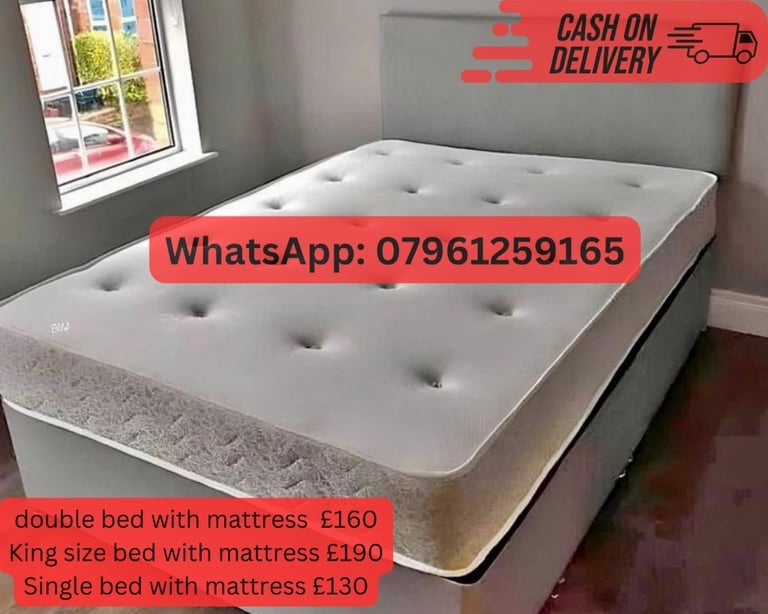 STRONG DOUBLE SIZE BED SINGLE SIZE BED SMALL DOUBLE BED FOR SALE WITH