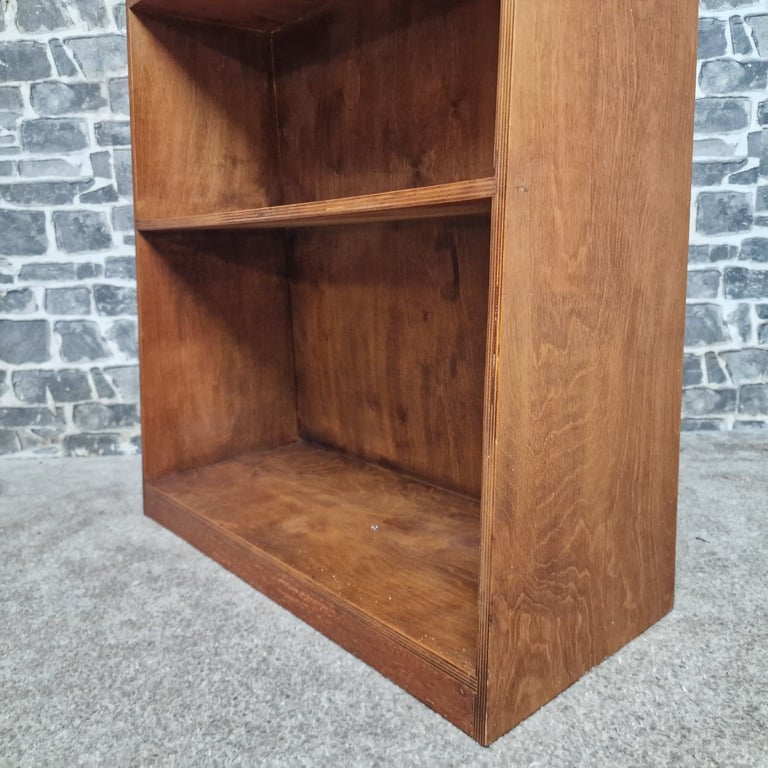 Vintage Solid Wood Bookcase – 3 Shelves