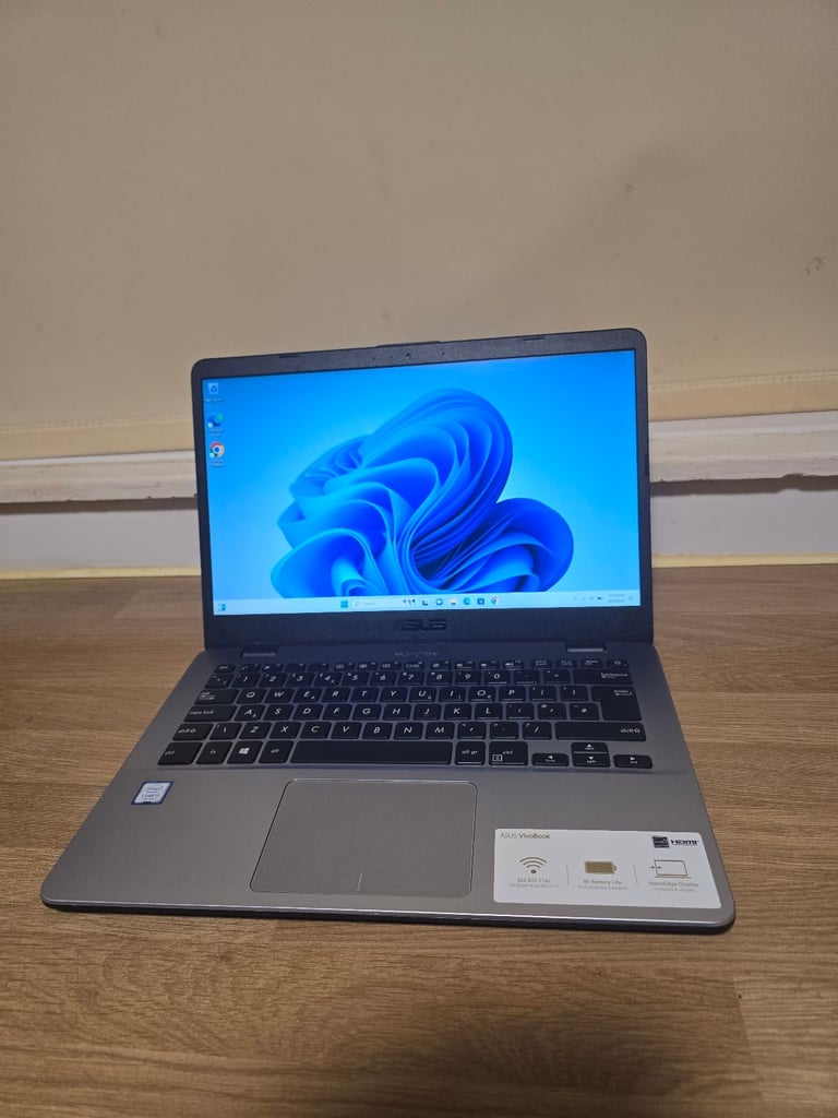 image for Asus vivobook laptop i3 8gb ram 128gb ssd +1tb extra storage 