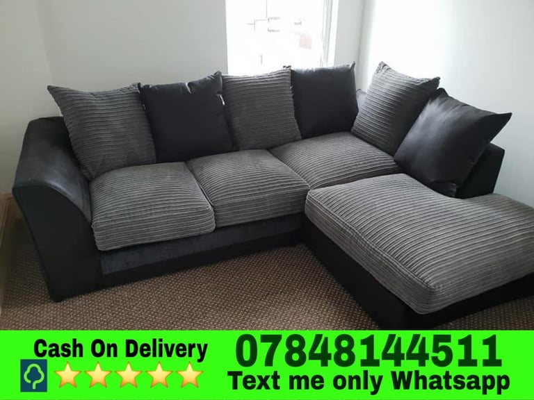 image for *-Premium Quality Sofas - Corner L U Shape 3 2 Seater With Stool