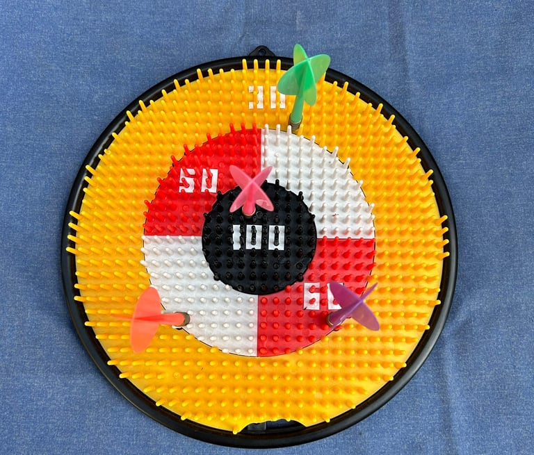 Kids Toy Safety Dartboard with 4 Darts Pre-loved