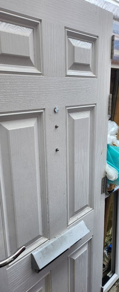 Front composite door with frame 