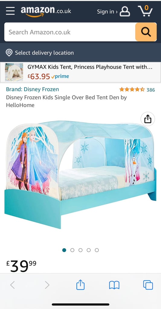 Frozen bed tent | in Ruddington, Nottinghamshire | Gumtree