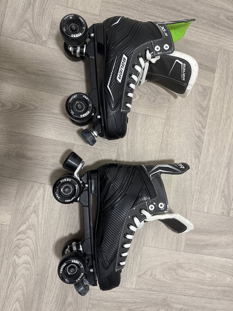 Bauer XLS converted Quad skates box size 9