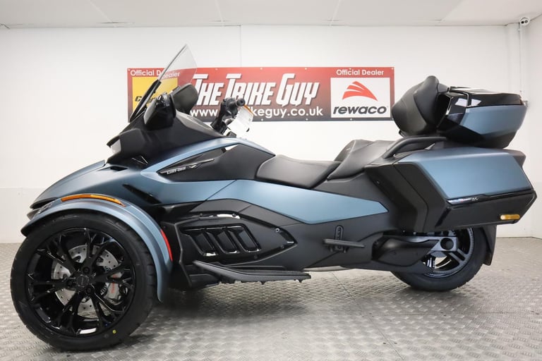 2025 Can-Am Spyder RT Limited Trike Mineral Blue Satin - IN STOCK NOW 