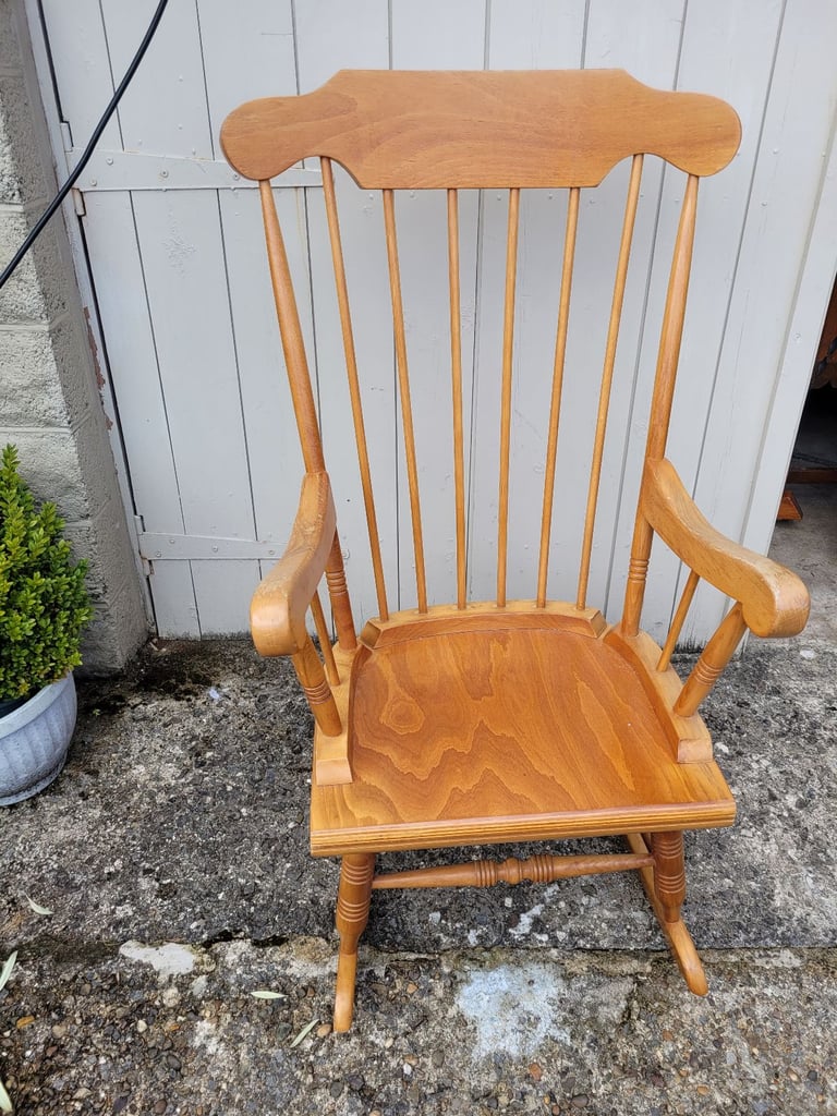 image for Solid Pine Farmhouse Rocking chair 