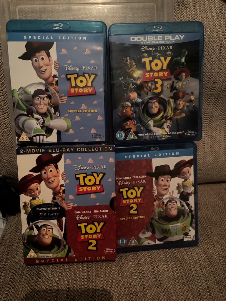 image for Toy Story blue ray dvds 1,2,3