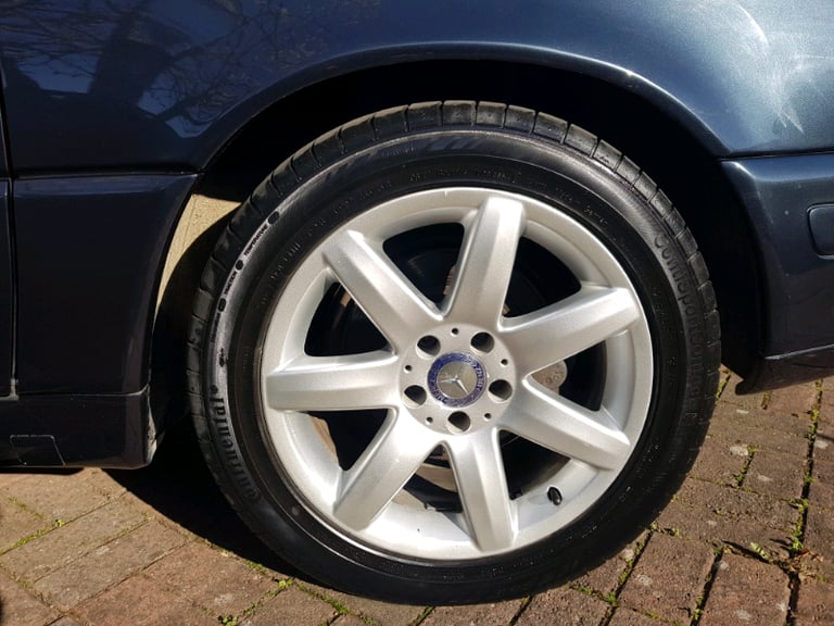 Genuine Mercedes AMG 17 inch; Alloy wheels with 7mm Continental Tyres