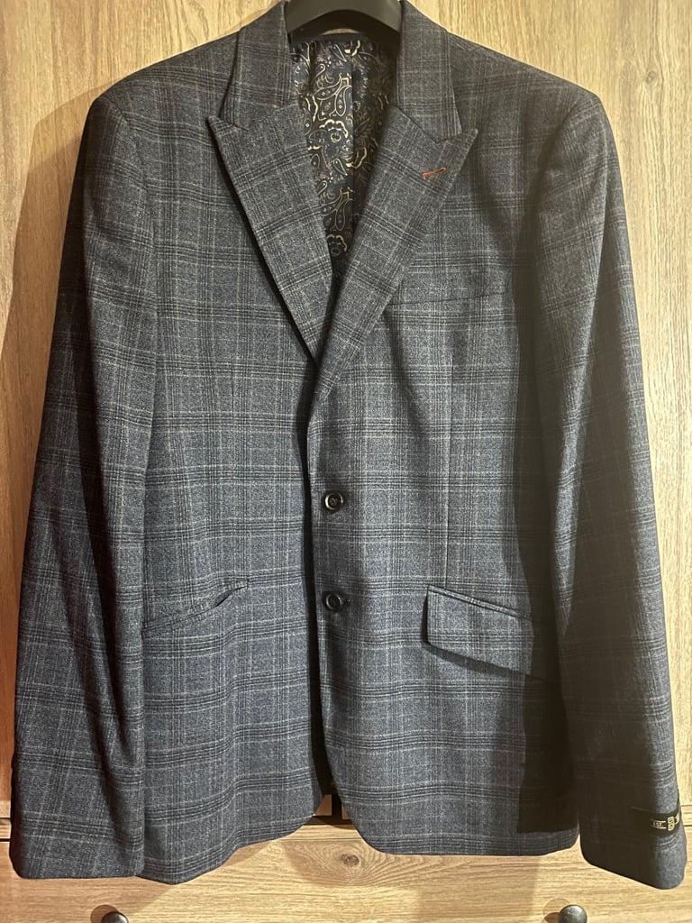 Russet Check Tailored Fit Suit Jacket
