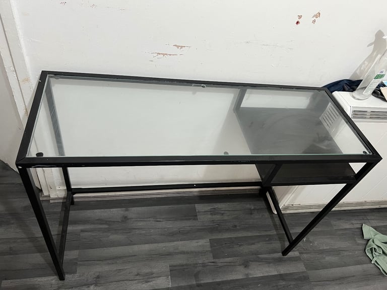 image for Black glass table