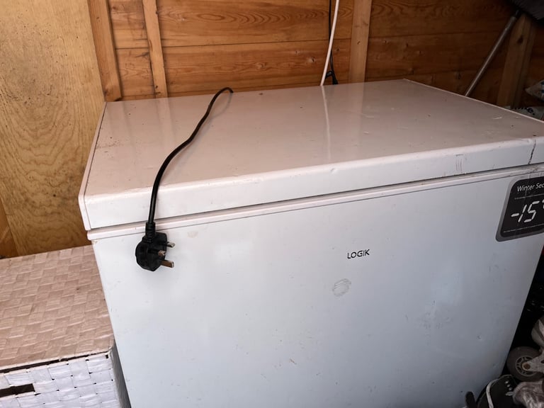 White chest freezer
