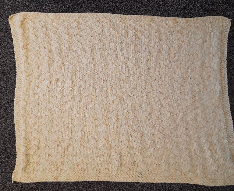 Hand knitted babies blanket 