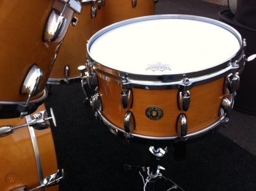 Gretsch USA Custom Drums 125th anniversary kit with additional drums added.
