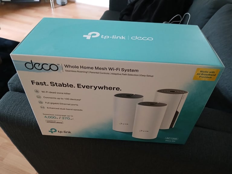 TP Link Deco M4 Whole Home Mesh Wi-Fi System