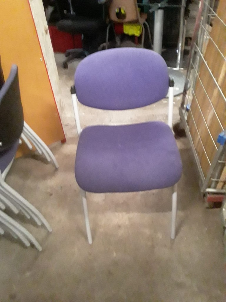 Sturdy stackable office/school/church chair. Over 200 in stock. Discounts for quantity.