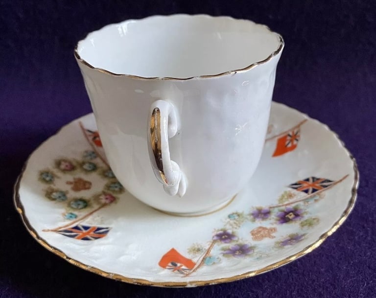 Commemorative Cup & Saucer Queen Victoria Edward VII Long Live The King  