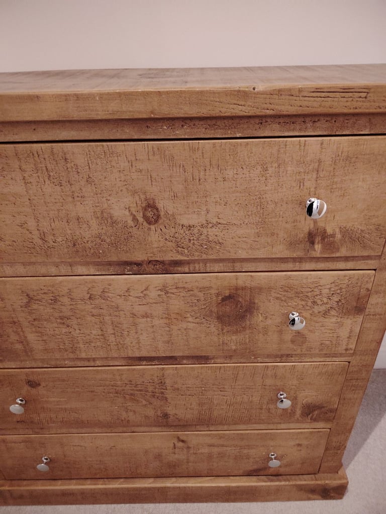 Chest of drawers, rustic pine