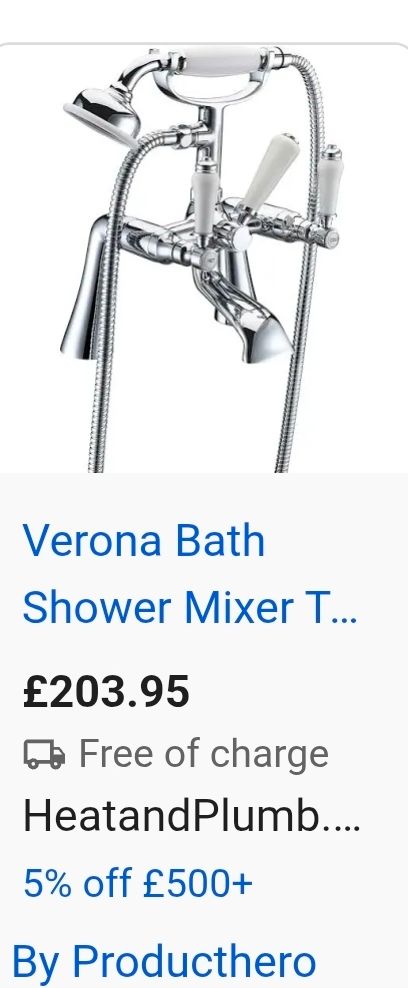 image for New in box bath shower mixer