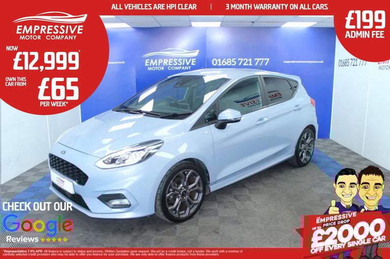 image for 2021 21 FORD FIESTA 1.0T ECOBOOST ST-LINE EDITION HATCHBACK 5DR PETROL MANUAL EU