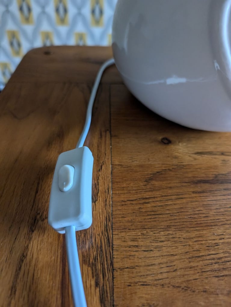 Dunelm heart light and grey lampshade 