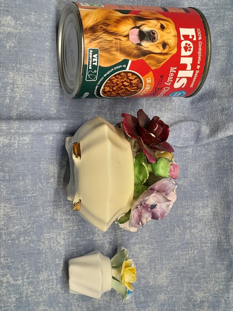 Vintage Radnor bone china floral display and Royal Doulton.
