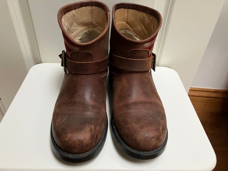Brown Leather Ladies Boots size 6