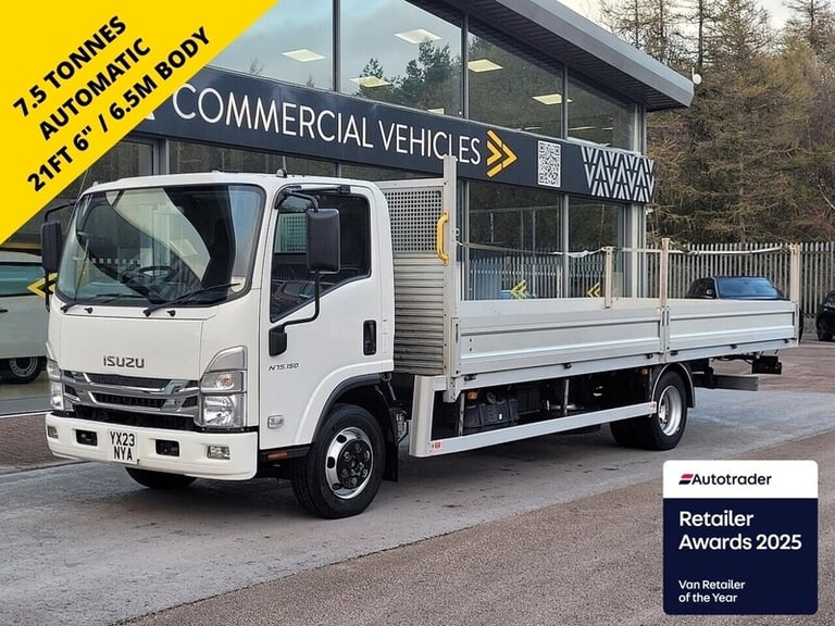 2023 Isuzu Forward 190ps N75 7.5 Ton 21ft 6  6.5m Dropside with Auto gearbox NA DIESEL Automatic