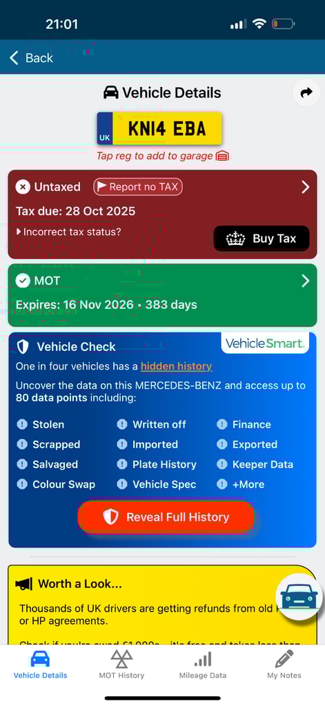 Mercedes-Benz, C CLASS, Saloon, 2014, automatic 7G 2.200 (cc), 4 doors-Fresh mot !