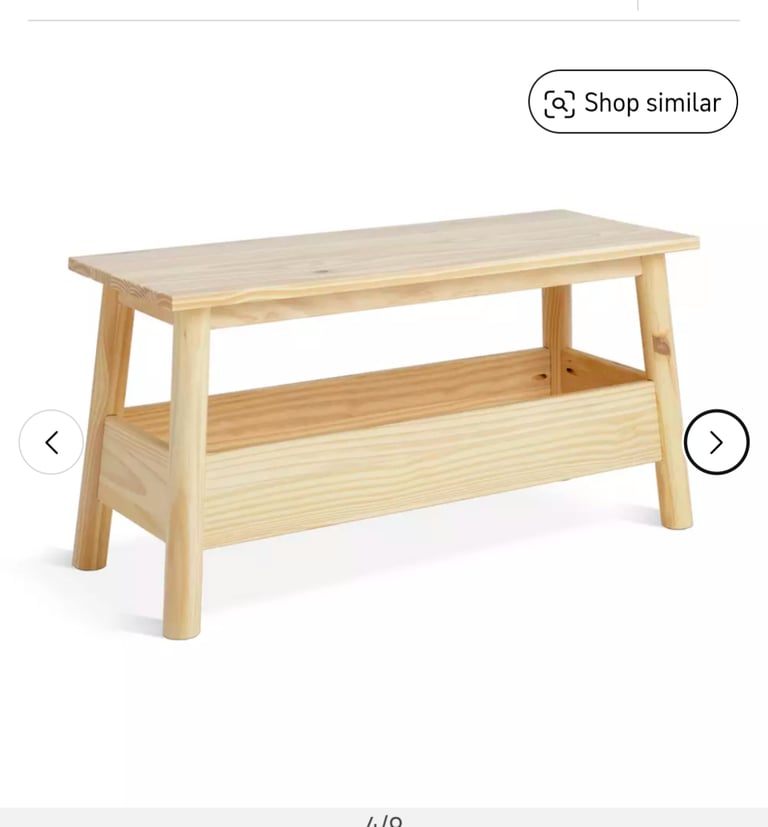 Habitat storage bench - opened but never used