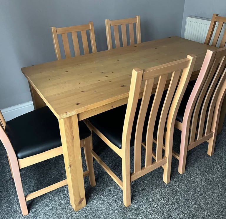 image for Free to a good home.  Table and 6 chairs 