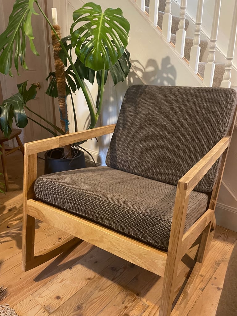 image for Oak rocking chair from futon company 