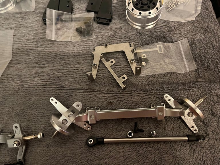 brand new tamiya 1/14scale ALLUMINIUM UPGRADES WITH TYRE UPGRADES. JOBLOT 