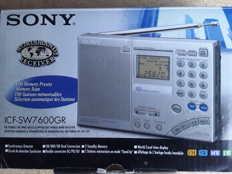 image for Sony World Band Receiver ICF-SW7600GR 
