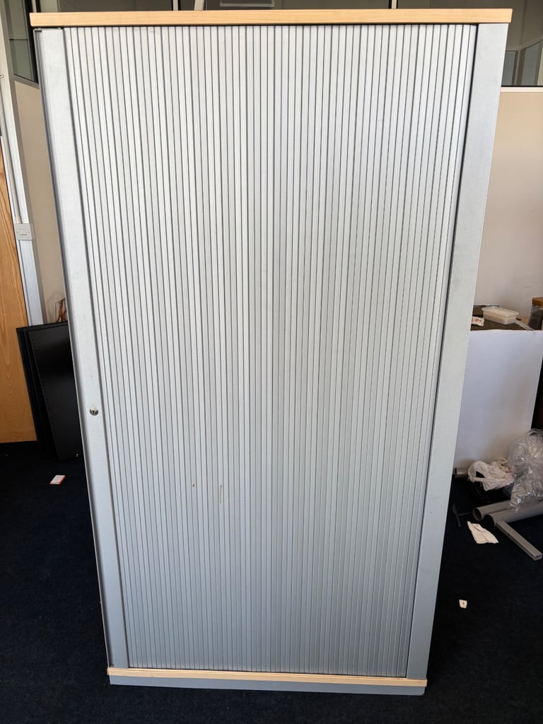 Office Wooden Storage Cupboard Sliding Door