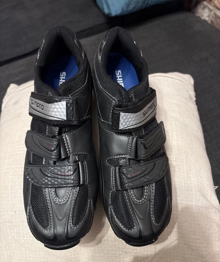 image for Shimano SPD shoes with Shimano cleats. Size 42