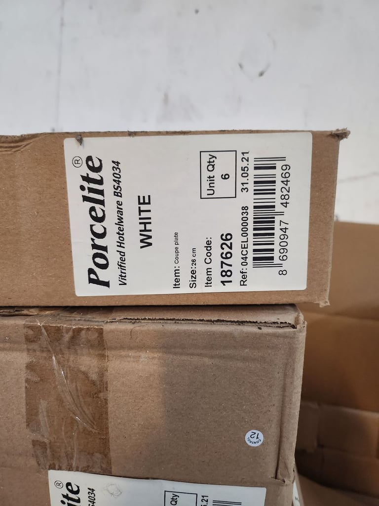 Porcelite Catering Hotel Coupe Plates (500)