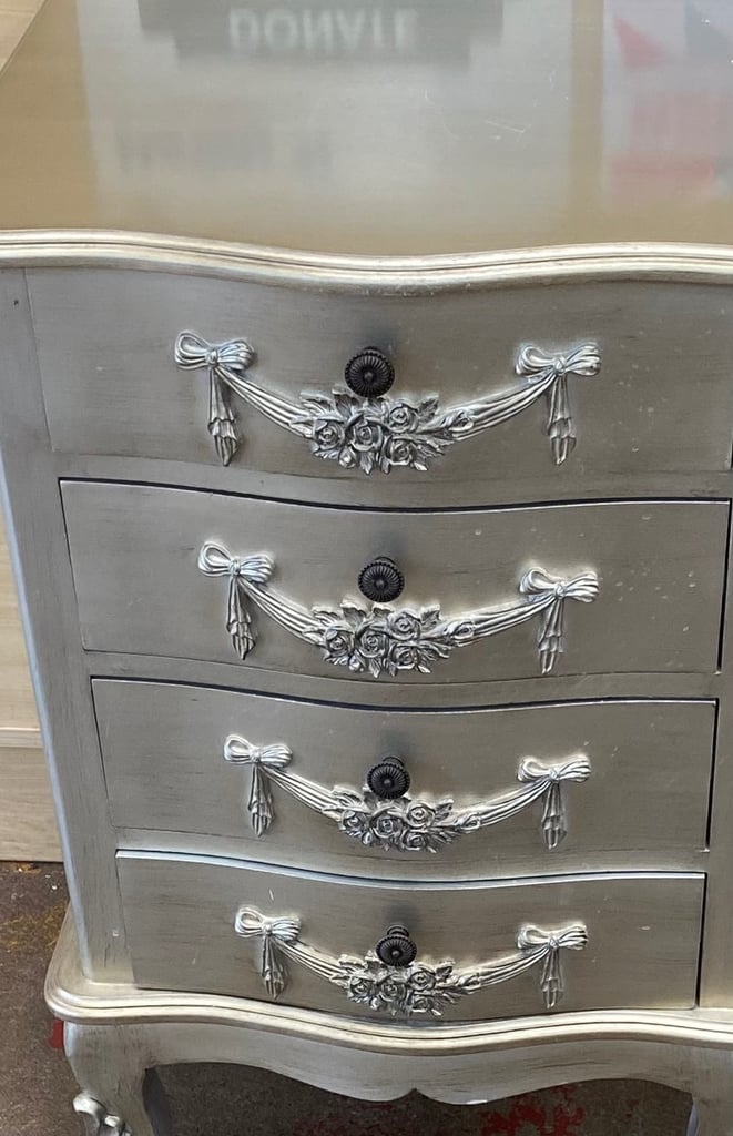 image for Toulouse Bedside Table silver