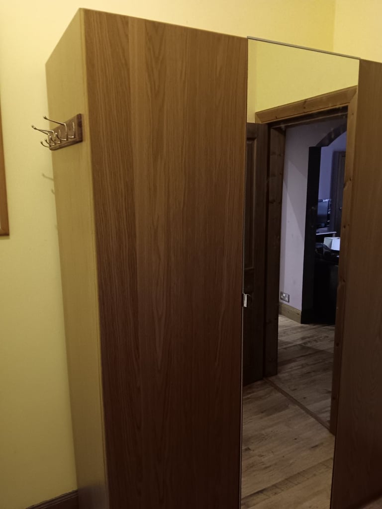 image for WARDROBE MATCHING DOUBLE AND SINGLE WITH DRAWERS AND MIRROR